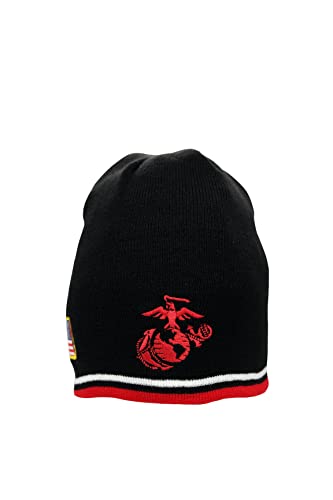 Icon Sports U.S. Marine Corps Licensed Winter Soccer Beanie 01-1 Black