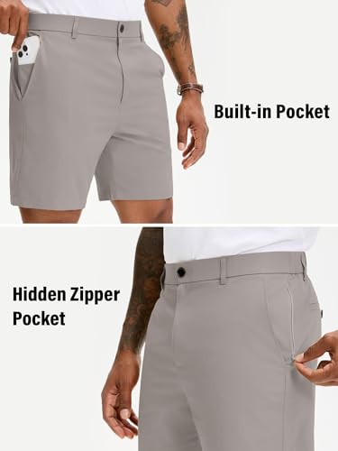 JEMLDL Men's 7" Golf Dress Shorts Gray Large by JEMLDL - Used condition - Image 6