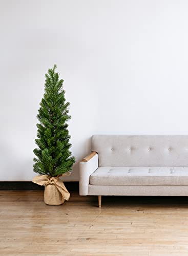 Serene Spaces Living Artificial Cypress Tree in Foam Covered with Cloth, Lifelike Potted Plant for Balcony, Living Room, Kitchen, Office, Patio, Entranceway, Gift Idea, 8