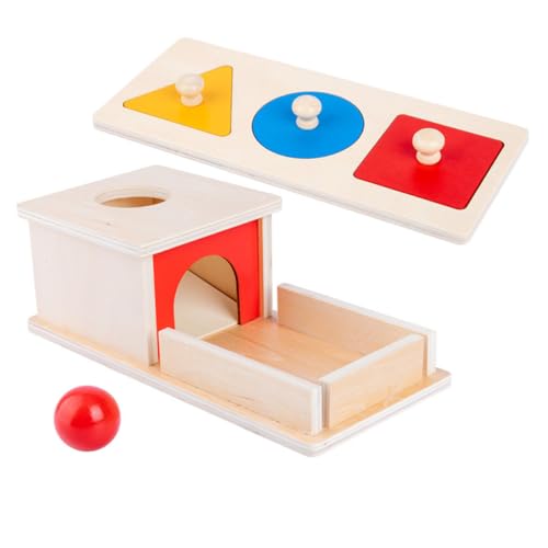 Jeu motricité fine bébé avec formes et couleurs Montessori en bois