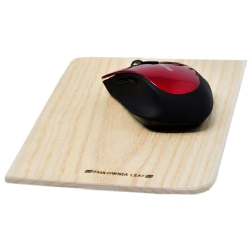 Tapis de souris en bois compatible avec souris laser et balle