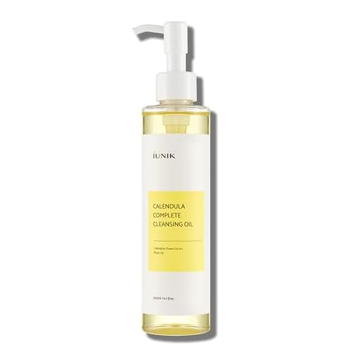 iUNIK Calendula Complete Deep Cleansing Oil, 6.70 Fl Oz – 94% Natural Oil Cleanser, Makeup Remover for Waterproof Makeups. Mascara Sunscreen, Lipstick, Eyeliner - Facial Cleansing Oil Hydrating & Nour