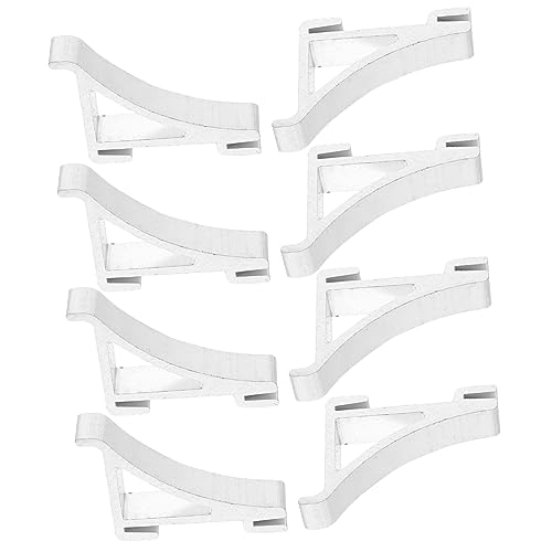 PartyKindom 8 Piezas gancho congelador clip de nevera estante lateral del refrigerador mini refrigerador anzuelos clips de soporte del estante del refrigerador clip para estante del congelador