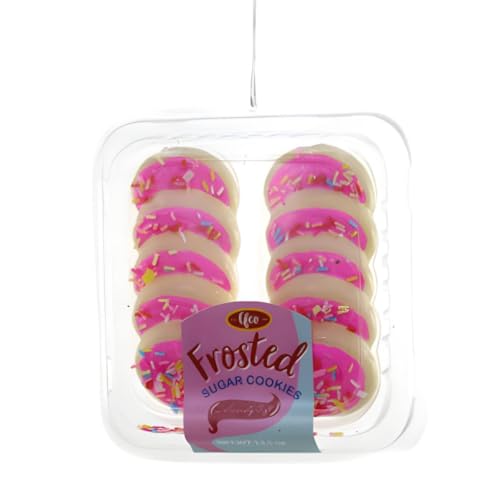 Cody Foster & Co Pack of Pink Frosted Sugar Cookie Ornaments Realistic Details