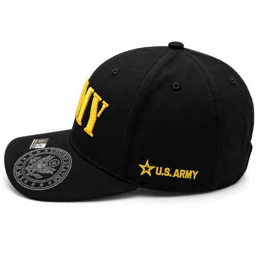 Image of US Army Veteran Hat for Men - Officially Licensed Military Baseball Cap, Gift for Veterans