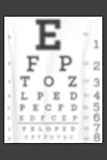 Blurry Eye Chart Test Funny Joke Eyeglasses: Ruled Notebook, Lined Journal with 6' x 9', 100 Pages and Matte Finish Cover, Perfect for School, Office & Home