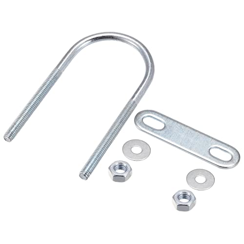 Image of METALLIXITY U Bolts 4 Sets (M6x40x90mm), Round U Bolt Steel with Accessories - for Construction, Pipe