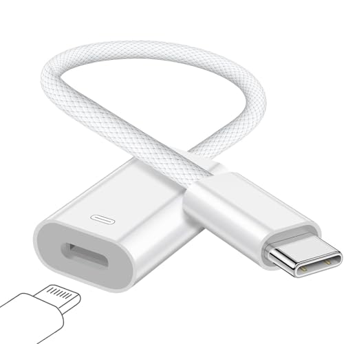 USB C to Lightning Audio and Charge Adapter Cable USB Type C Male to Lightning Female HiFi Audio Headphones 60W Fast Charge & Data Fit with iPhone 15, iPad Pro/Air, MacBook, Galaxy S23, Pixel 7 6