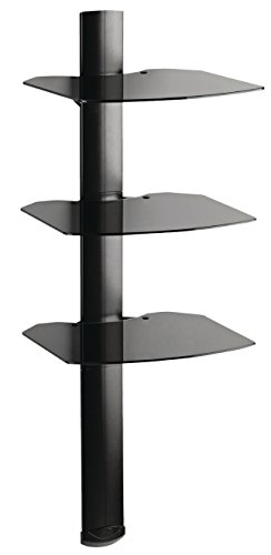 OmniMount Tria 3 Shelf Wall System, Black