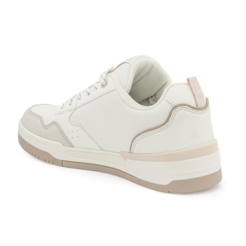 Image of Red Tape Casual Sneaker Shoes for Women | Classic Rounded Front & Cushioned Impact White /Pink