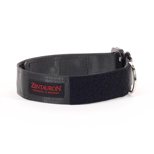 Zentauron Diensthund Halsband Kilo 9 45mm breites Hundehalsband mit Zweipunkt Metall-Schnalle