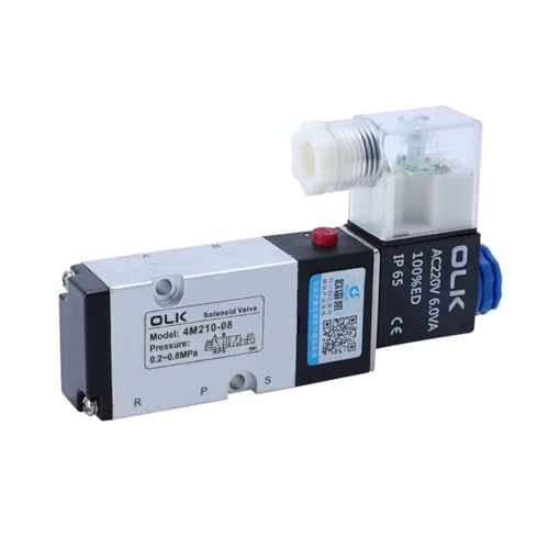 Électrovanne 4M210-08 à commande électromagnétique stable 5 voies AC 220V - 7