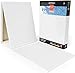 ARTEZA Premium Stretched Canvas, 18 x 24 Inches, Pack of 4, Blank White Canvas Boards for Acrylic, Oil and Gouache Painting