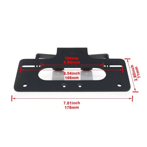 Support plaque d'immatriculation XSR125 finition noir mat et découpe de précision
