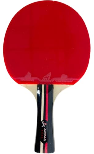 4-Star Table Tennis Racket – Ping Pong Paddle with Rubber on Both Sides for Beginners and Recreational Use – Lightweight Bat for Kids, Adults, and School Play