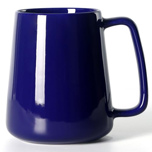 Taza de café extra grande 24 oz cerámica azul miniatura 1