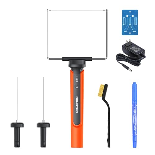 RONGTER 3 in 1 Hot Wire Foam Cutter Kit, Orange Foam Cutter Electric Foam Cutting Tool, Heated Foam Carving Knife Kit