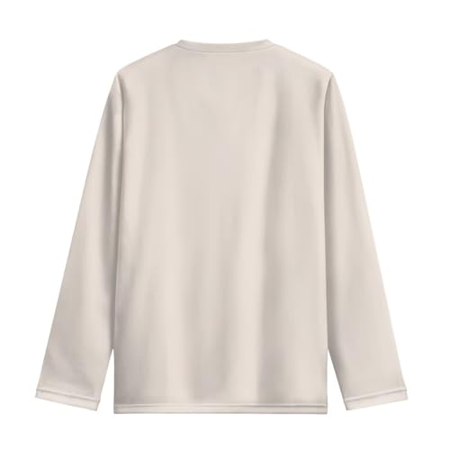 Image of Girls Long Sleeve Shirts Casual Crewneck Soft T-shirts for Girls 3-16 Years Old