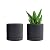 D'vine Dev Set of 2 Plants Pots, Ceramic Planter Pot for Plants with Drainage Hole and Saucer, 94-V