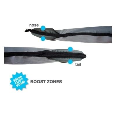 Curve Surfboard Travel Board Bag Longboard Single 7'6, 8'2, 8'8, 9'2, 9'6,10'2, 10'8, 11'2, 12'2 with 20mm Foam