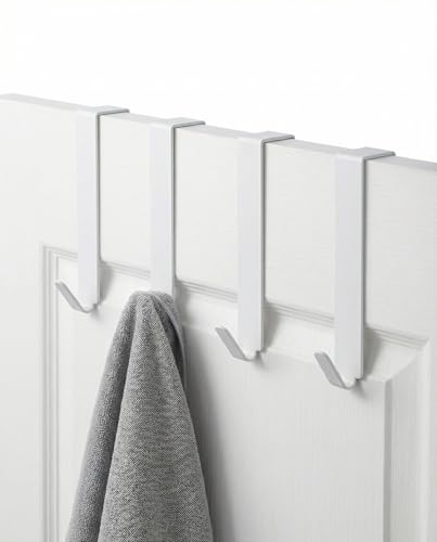 MDCASA Premium Türhaken I Türhaken zum Einhängen inkl. Filzpad I 4 hochwertige & stabile Haken zum Einhängen für alle gängigen Türen