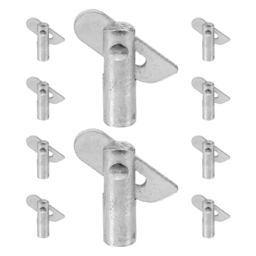 Zerodeko Pasadores de Fijación para Andamios 10 Piezas de Acero Galvanizado 11X38 MM para Montaje Seguro en Sistemas de Barandillas y Estanterías de Obra