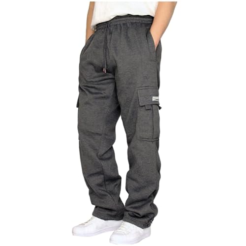 Hiking Pants for Men Cargo Big and Tall Outdoor Stretch Elastic Pants Pocket Durable Trouser Solid Breathable