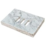 Soap Dishes Marble for Bathroom Kitchen, Shower Bar Soap Holder