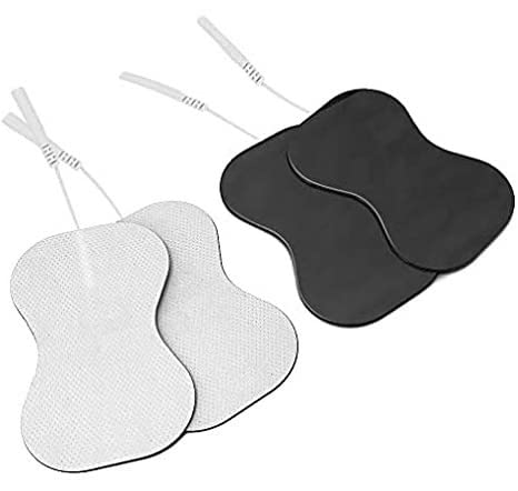 Image of AGAM Digital Therapy Machine Electrodes (Eight Shape) - Strong Adhesive Gel, Universal Replacement Pads for Muscle Pain Relief, Reusable TENS Unit Electrode Pads (Pack-12)