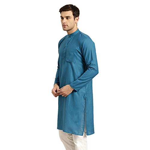Image of SOJANYA Men's Cotton Straight Fit Casual(Since 1958 Solid Kurta Crafted for Elegance