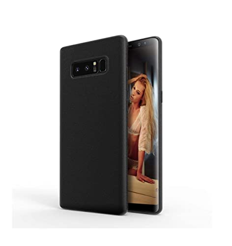 Image of Mobile Back Cover Case for Samsung Galaxy Note 8 (Silicone Case|CameraProtection|Black SC1510)