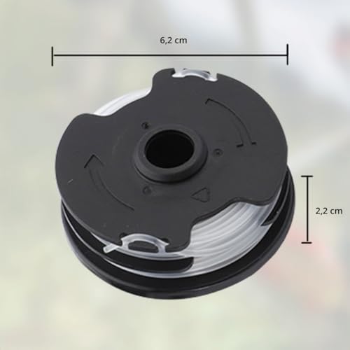 Miniatura 4 de Konuooer Bobina De Hilo De Repuesto Para Cortacésped Lidl Parkside Prta 20-Li A1 B2 C3 27ft 8.3m Carretes De Hilo Para Cortacésped Prt 300 A1, Prt 550 A1 A3 A5 6 Unidades