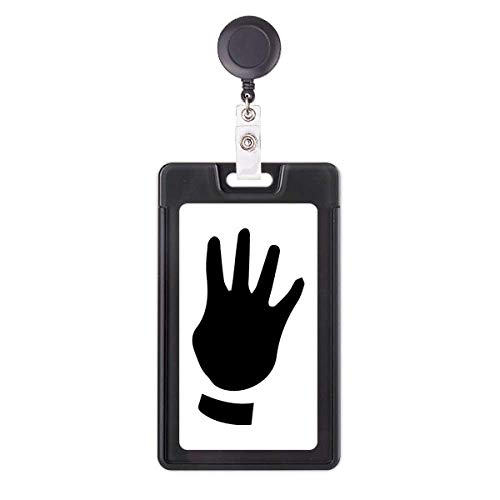 Porte-badge rétractable silhouette quatre gestes idéal au bureau et à l'hôpital