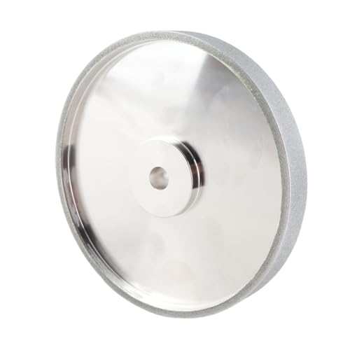 CBN Schleifscheibe, 8 Zoll, Galvanisiert, Diamant, 180 Körnung, 2,54 cm Breit, 1,6 cm Spindel für Flachschleifer