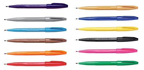 Stylos feutres à pointe fibre fine S 520 en lot de 12 parfaits pour organiser l'agenda