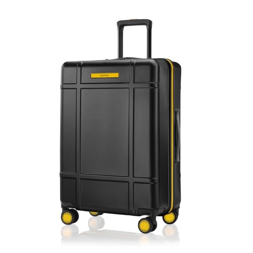 Image of SNITCH Blink Large Size Grey Polycarbonate Hard Travel Suitcase - Large Trolley Bags & Luggage with 8 Wheels, Premium Lock, Wet & Dry Pouch & Free Shoe Bag