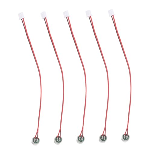 minkissy 5 Stück Teiliges Elektret kondensatormikrofon Pickup mit Geräuschreduzierung Langlebige Stereo Tonabnehmer mit Kabel Kompakt und Leicht Kompatibel für Professionelle