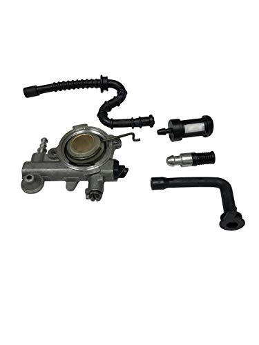 ENGINERUN Oil Pump and Worm Gear Oiler Fuel Oil Hose Fuel Filter (6 PCS) Assembly Compatible with Stihl MS340 MS360 Chainsaw Replacement Parts OEM Ref 1125-640-3201 11256403201 - Thumbnail 3