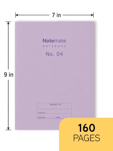Image of DOODLE Notemate A4 Notebook Pack of 6 | 160 Pages Each | Smooth Paper | Minimal Design Notebooks for School, College, Office, Notes, Lists, Study & Everyday Writing