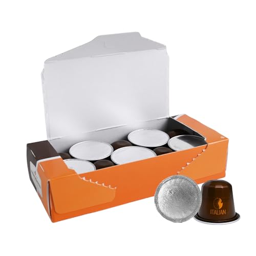 Image of Fresh Roasted Coffee, Italian Roast Espresso Capsules for Nespresso OriginalLine, Dark, Kosher, 10 Recyclable Aluminum Capsules