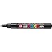 Produktbild Uni Posca Marker 1MR Paint Glas Pen Extra feine Rundspitze 0,7 mm schwarz