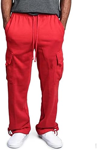 Trousers Pants New Men'S Solid Cargo 