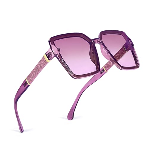 Polarized Sunglasses for Women, Oversized Square Sun Glasses UV - Main Image