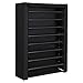 SONGMICS Scarpiera a 10 Livelli, Scaffale Portascarpe con Copertura, Capacità fino a 45 Paia di Scarpe, in Soggiorno, Corridoio, 100 x 28 x 162 cm, Nero RXJ00HV1