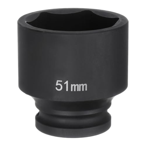Image of sourcing map 6-Point Impact Socket 3/4" Drive 51mm Metric 40Cr Alloy Steel Spindle Axle Nut Impact Socket