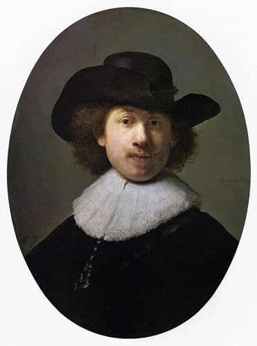 Rembrandt Peinture sur Toile pour Sublimer un Mur Vide de Chambre 60x90cm