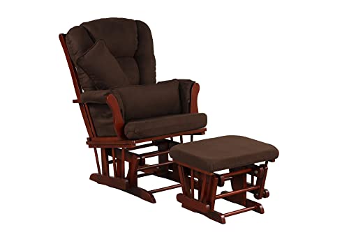 Artiva Usa Wood Glider Chair And Ottoman Mircofiber Cushion Set #TOP10