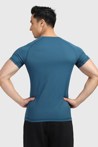 Image of FUAARK Men's Round Neck Slim fit Gym & Active wear Sports T-Shirt for Workout & Casual Wear