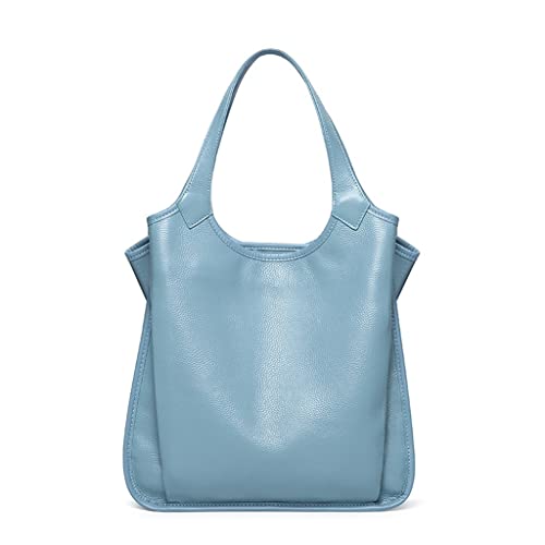 Sac à main en cuir véritable pour femme avec anse et bandoulière amovible