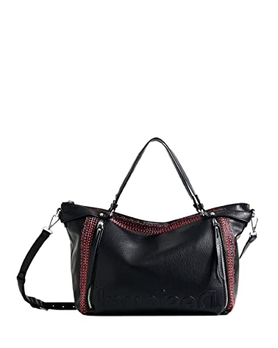 Desigual Bols_regasita Libia PU, Mano Mujeres, Negro, Talla única